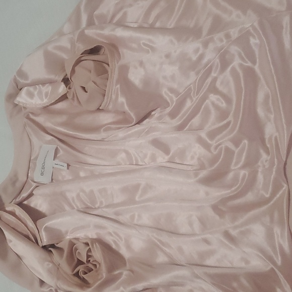 BCBGeneration Drape Front Blazer Jacket Rose Smoke Pink Size L - Picture 10 of 12